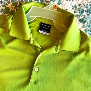 Lime green Nike golf polo